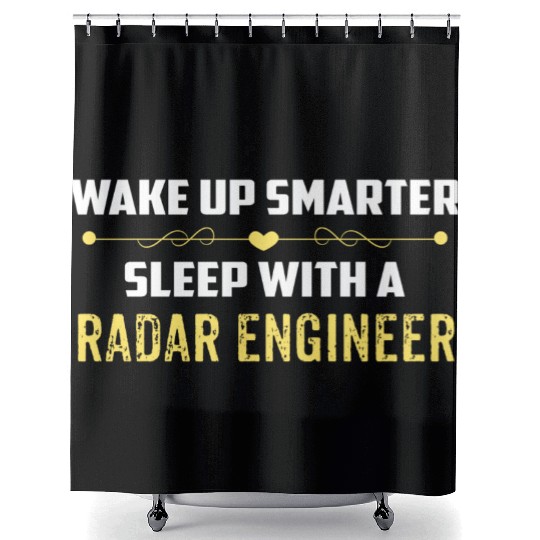 Wake Up Smarter Sleep With A RADAR ENGINEER Shower Curtains
