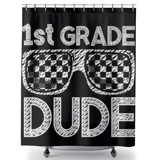 Kindergarten Teacher Funny Student 1st Graduation Shower Curtains