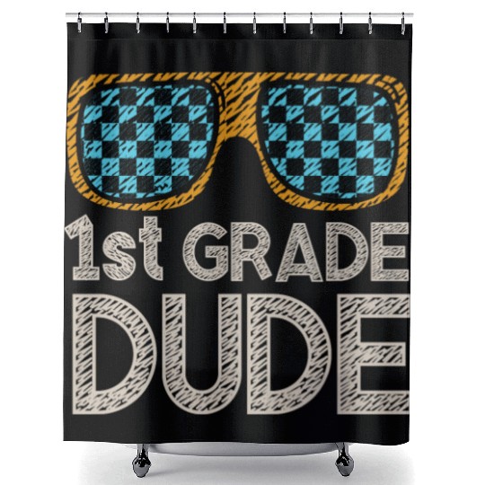 Kindergarten Teacher Funny Student 1st Graduation Shower Curtains