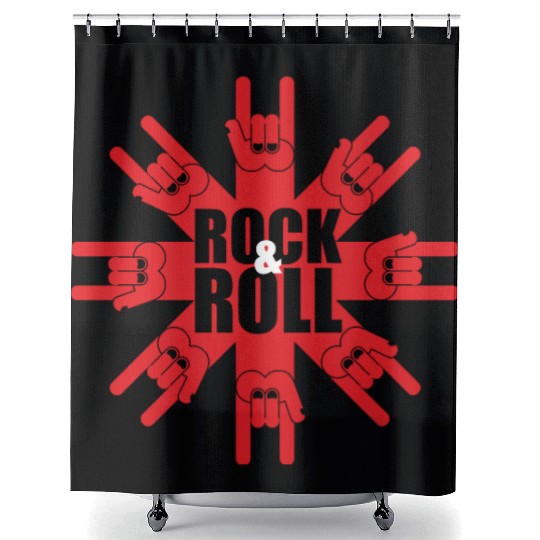 Rock And Roll Shower Curtains