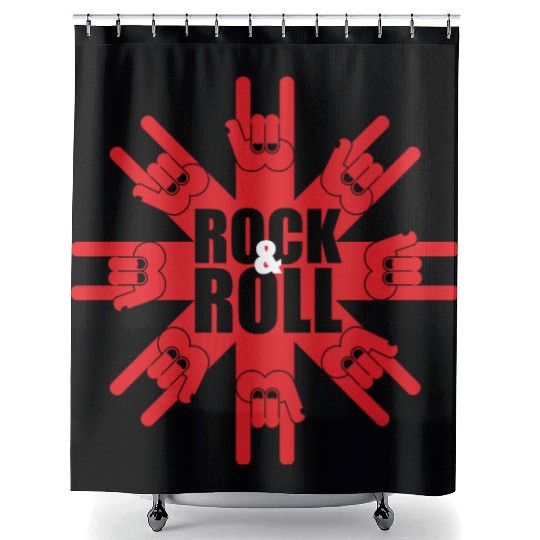 Rock And Roll Shower Curtains