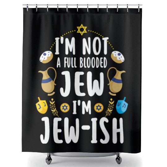 Hanukkah Pun This Is How We Jew It Shower Curtains