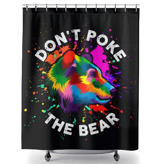 Don't Poke The Bear Shower Curtains