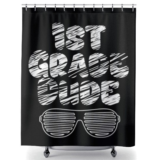 Kindergarten Teacher Funny Student 1st Graduation Shower Curtains