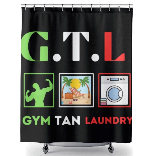 Design sans titre 6 Gym Tan Laundry GTL New Jersey Shower Curtains