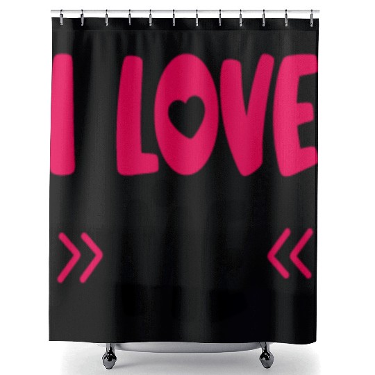 I Love Me Shower Curtains