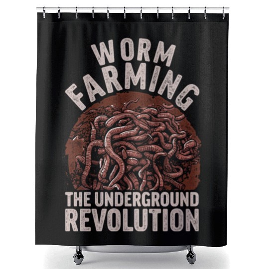 Worm Farming The Underground Revolution Shower Curtains