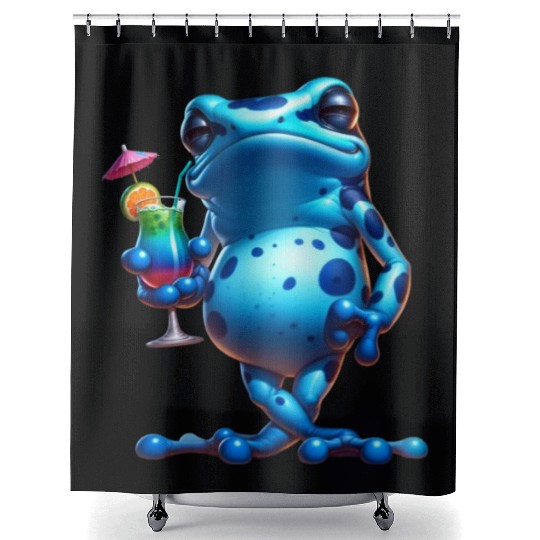 Poison dart frog Shower Curtains