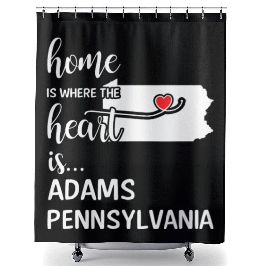 Adams County Pennsylvania Is Where My Heart Is Shower Curtains
