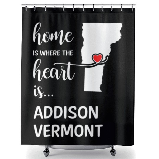 Addison County Vermont Is Where My Heart Is Gift Shower Curtains