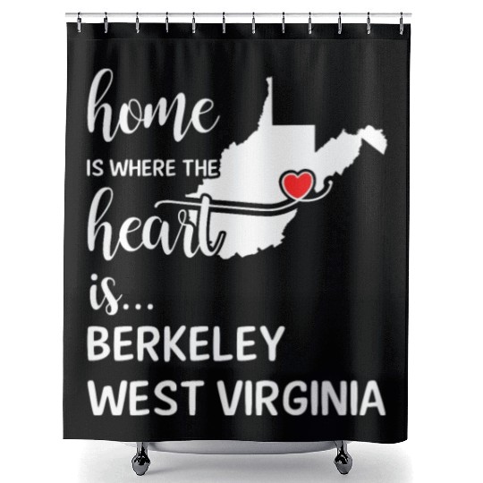 Berkeley County West Virginia Is Where My Heart Is Shower Curtains