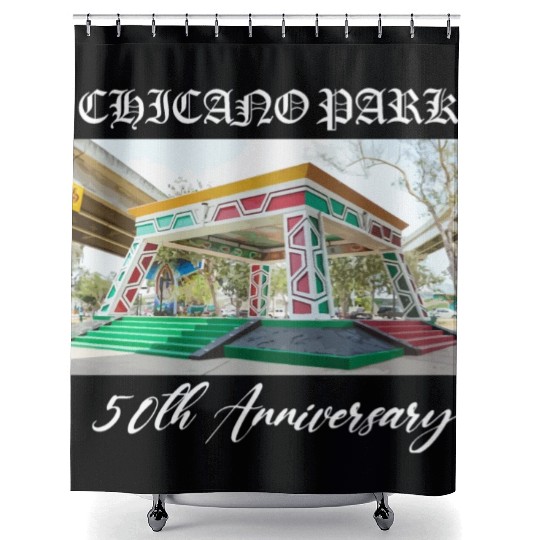 50th anniversary Chicano park Shower Curtains