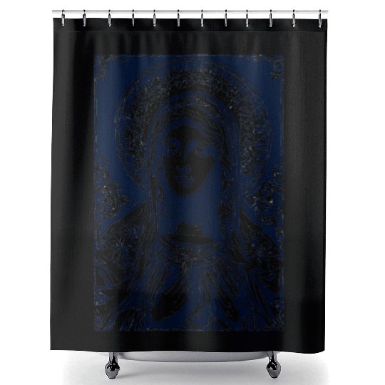 Our Lady (Street Art Style) Shower Curtains