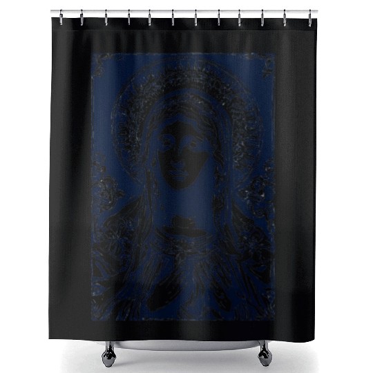 Our Lady (Street Art Style) Shower Curtains
