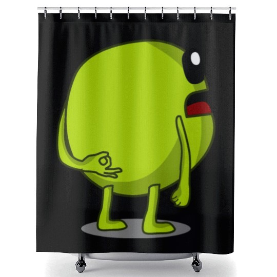 Pea Peas Circle Game Vegan Shower Curtains