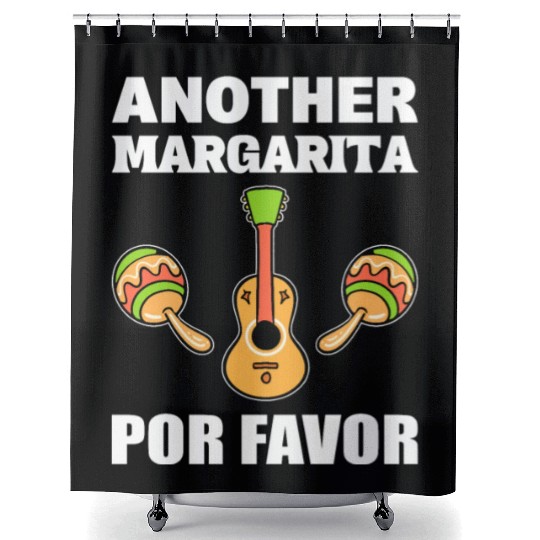 Margarita Por Favor Mexican Gift Shower Curtains