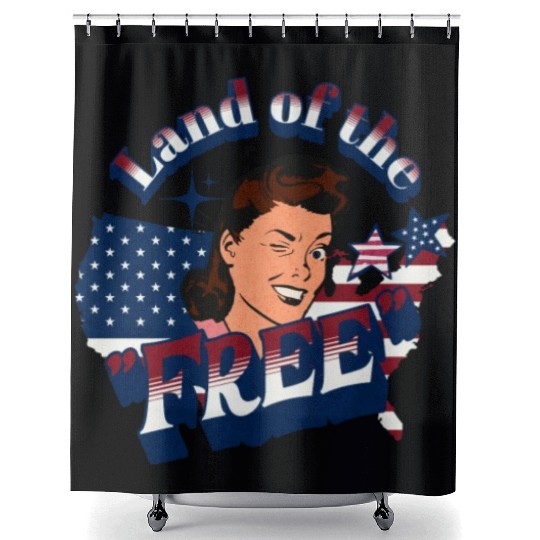 Land of the "Free" Shower Curtains