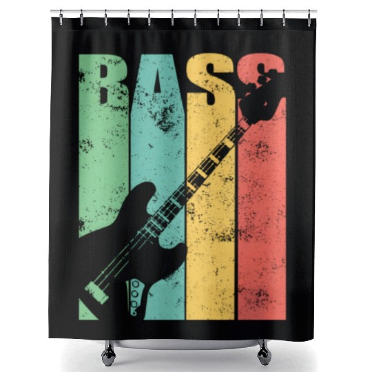 Bass Guitar Shower Curtains