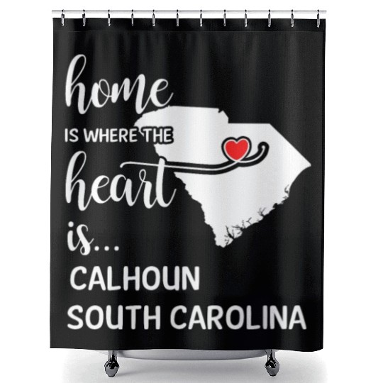 Calhoun County South Carolina Is Where My Heart Is Shower Curtains