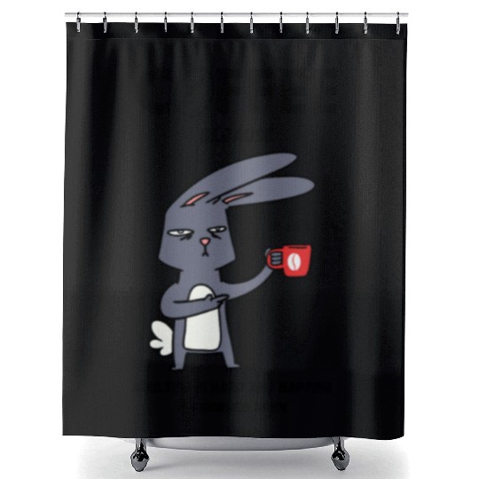 Coffee, Because Adulting is Hard Shower Curtains