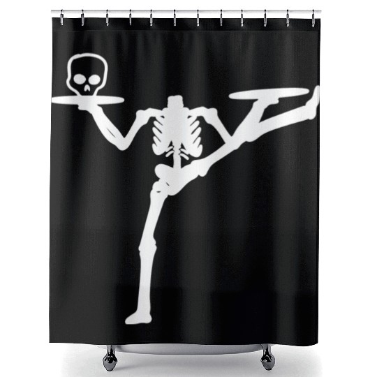 Dancing Skeleton Street Dancer Gift Shower Curtains