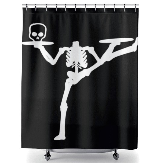 Dancing Skeleton Street Dancer Gift Shower Curtains