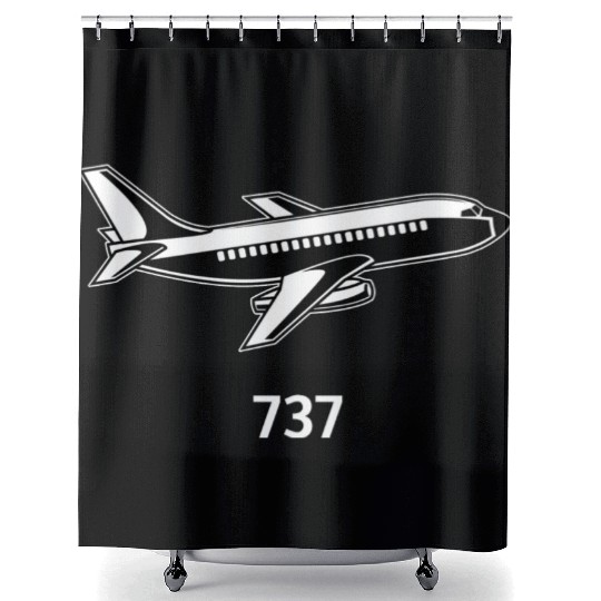B737 Aircraft Airline Shower Curtains