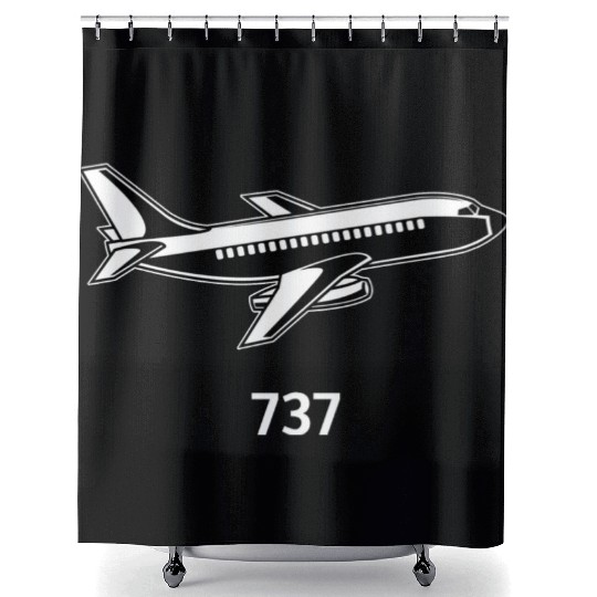 B737 Aircraft Airline Shower Curtains
