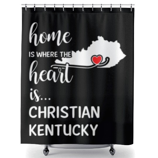 Christian County Kentucky Is Where My Heart Is Shower Curtains