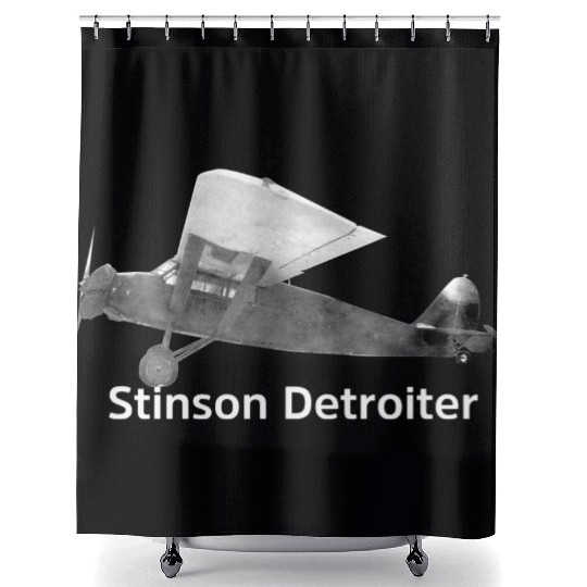 Stinson Detroiter Aircraft Shower Curtains