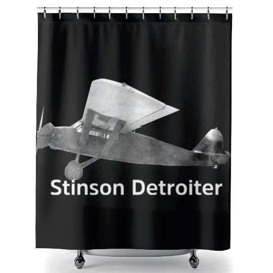 Stinson Detroiter Aircraft Shower Curtains