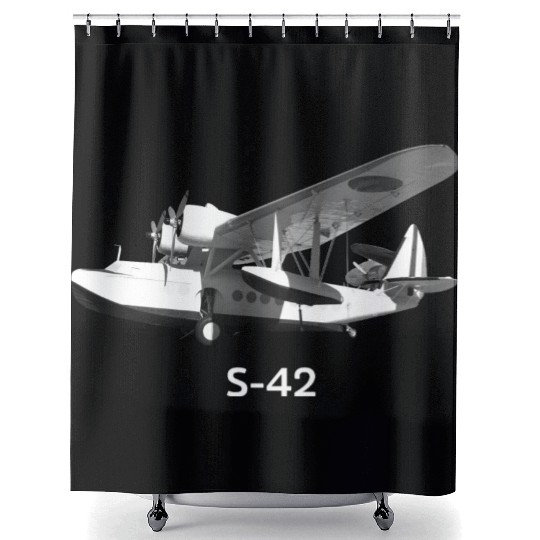 Sikorsky S-42 Aircraft Shower Curtains