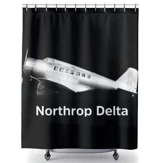 Northrop Delta Aircraft Shower Curtains