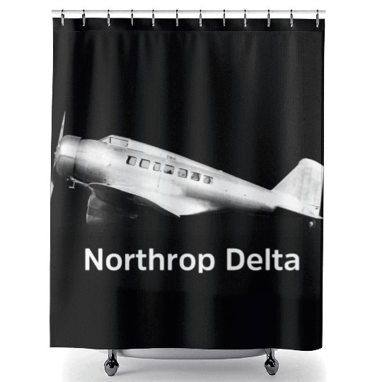 Northrop Delta Aircraft Shower Curtains