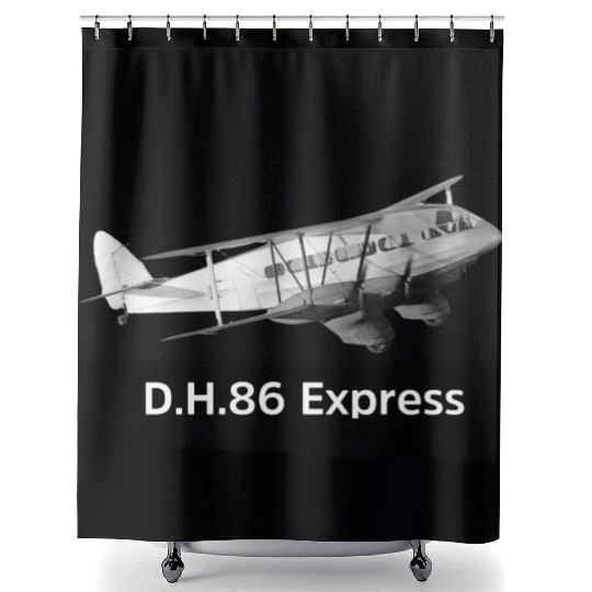 de Havilland Express Aircraft model Shower Curtains