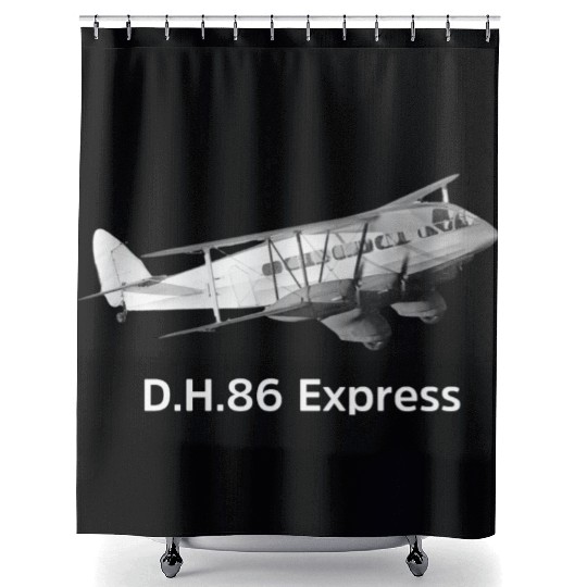 de Havilland Express Aircraft model Shower Curtains