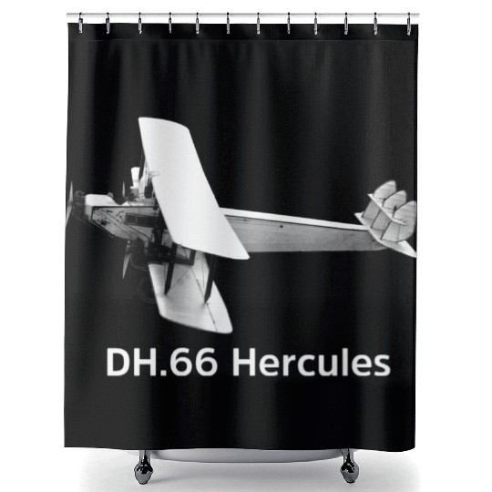 DH66 Hercules Aircraft Shower Curtains