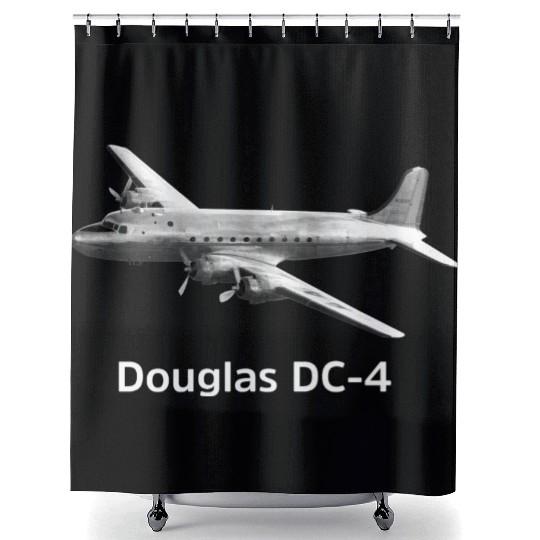 Douglas DC-4E Aircraft Shower Curtains
