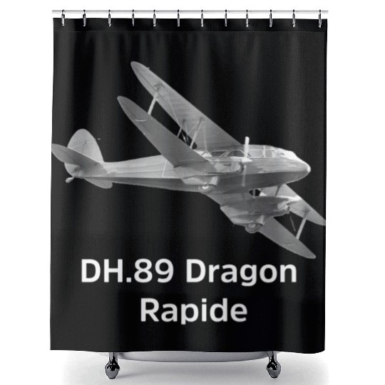 Havilland Dragon Rapide Short-haul airline Shower Curtains