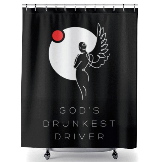 God's Drunkest Driver Shower Curtains