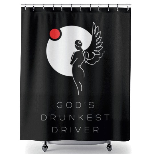 God's Drunkest Driver Shower Curtains