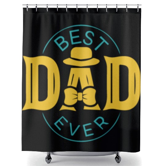 best dad ever Shower Curtains