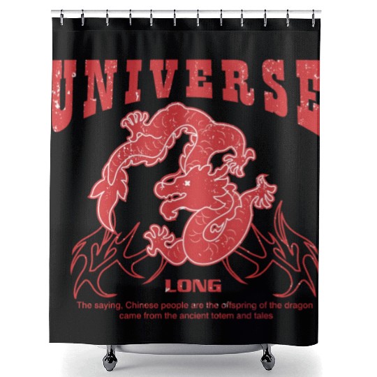new year chinese dragon Shower Curtains