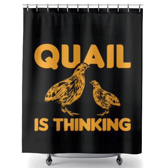 Warning Quail Breeding Breeders Shower Curtains
