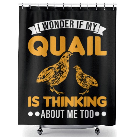 Warning Quail Breeding Breeders Shower Curtains