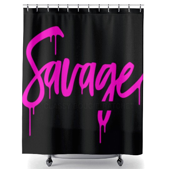 Savage classy bougie ratchet Shower Curtains