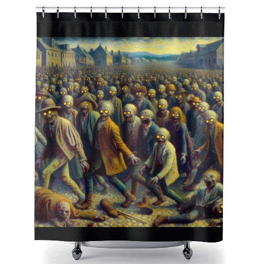 Undead Zombie Horde 3 Shower Curtains