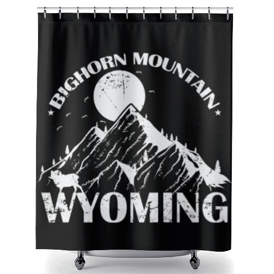 Bighorn Mountain Wyoming Montana USA Shower Curtains