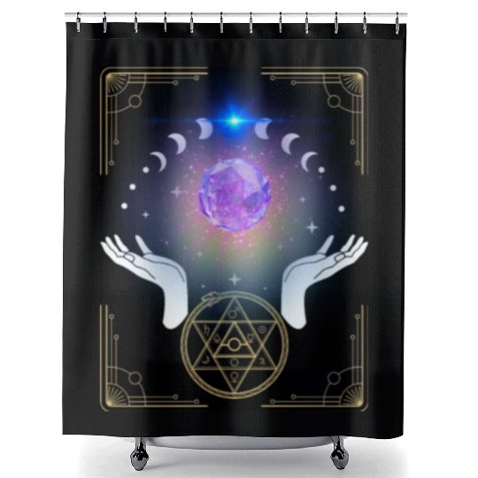 Witch Crystal Shower Curtains