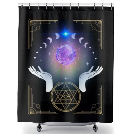 Witch Crystal Shower Curtains